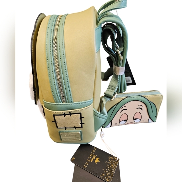 Disney Loungefly Seven Dwarfs Sleepy Backpack and Wallet Set NEW - Picture 3 of 6